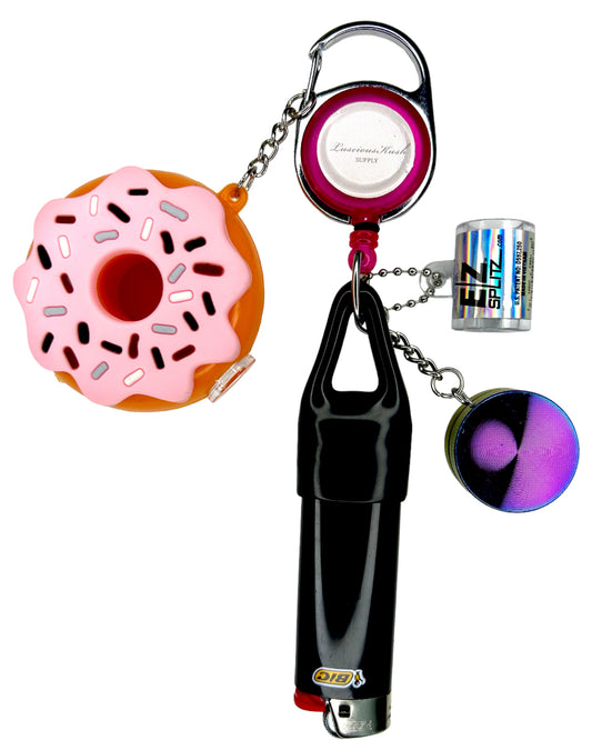 Pink Kush Keychain W/Grinder